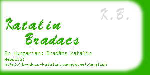 katalin bradacs business card