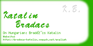 katalin bradacs business card